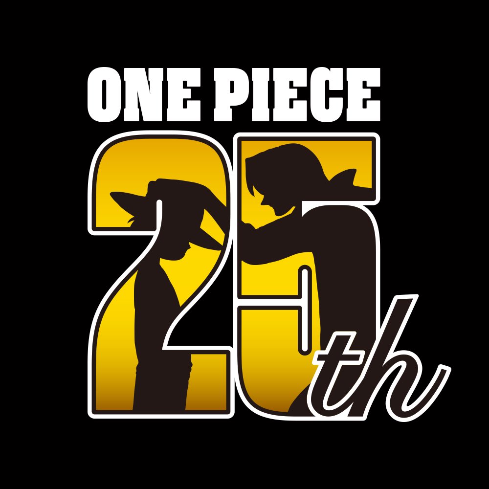 one piece logo 25° anniversario one piece logo 25° anniversario